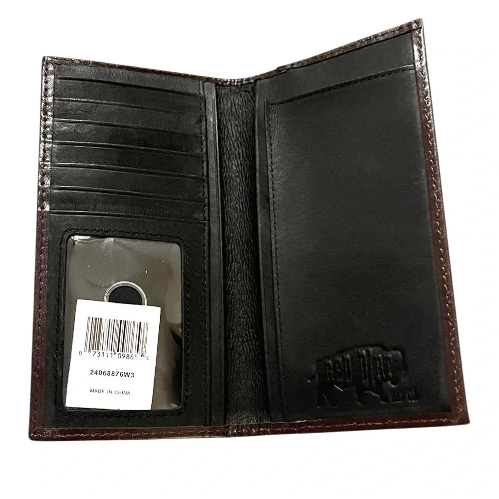 RED DIRT HAT COMPANY Men’s Brown Leather Wallet NEW FAST SHIPPING 3114-23